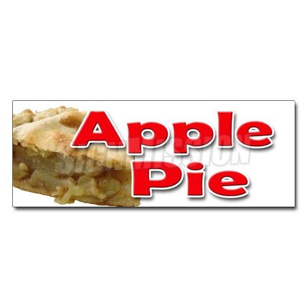 APPLE PIE DECAL sticker baker sweets crust dutch cobbler home made fresh, D-36 Apple Pie